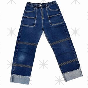 Hollister Vintage Y2K High Rise Cropped Boyfriend Jeans Size 7